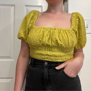 Urban Outfitters Crop Top - M, Yellow